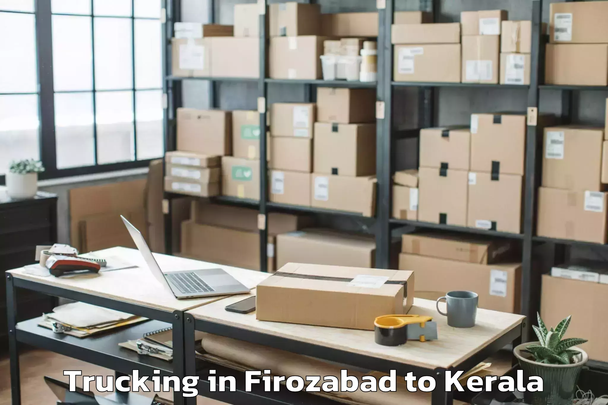 Book Your Firozabad to Kerala Kalamandalam Cheruthuru Trucking Today